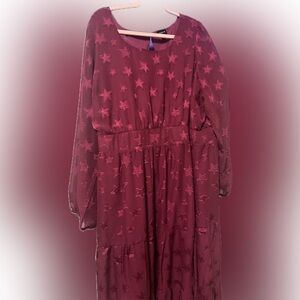 red dress with stars size 3
